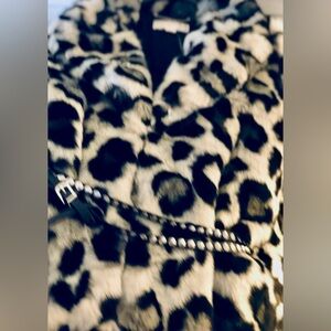 MICHAEL MICHAEL KORS  coat jacket Women's Faux Fur animal print